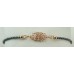 Bracelet (Hematite dark-grey/925 Silver rose gold-plated)